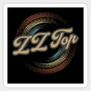 ZZ Top Circular Fade Sticker